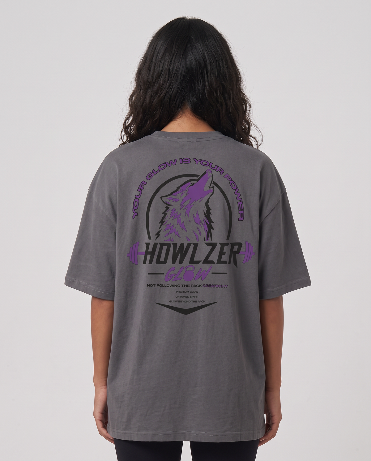 Oversized Graphic Tee - Grey