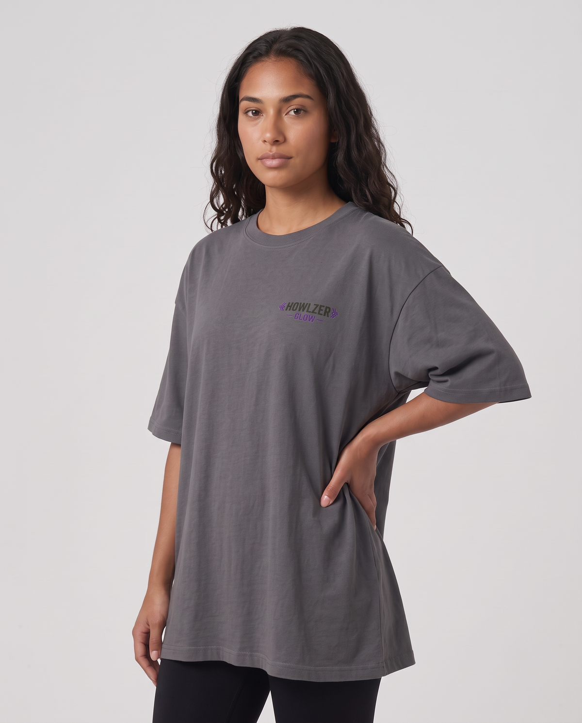 Oversized Graphic Tee - Grey