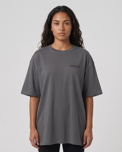 Oversized Graphic Tee - Grey