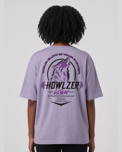 Oversized Graphic Tee - Lilac
