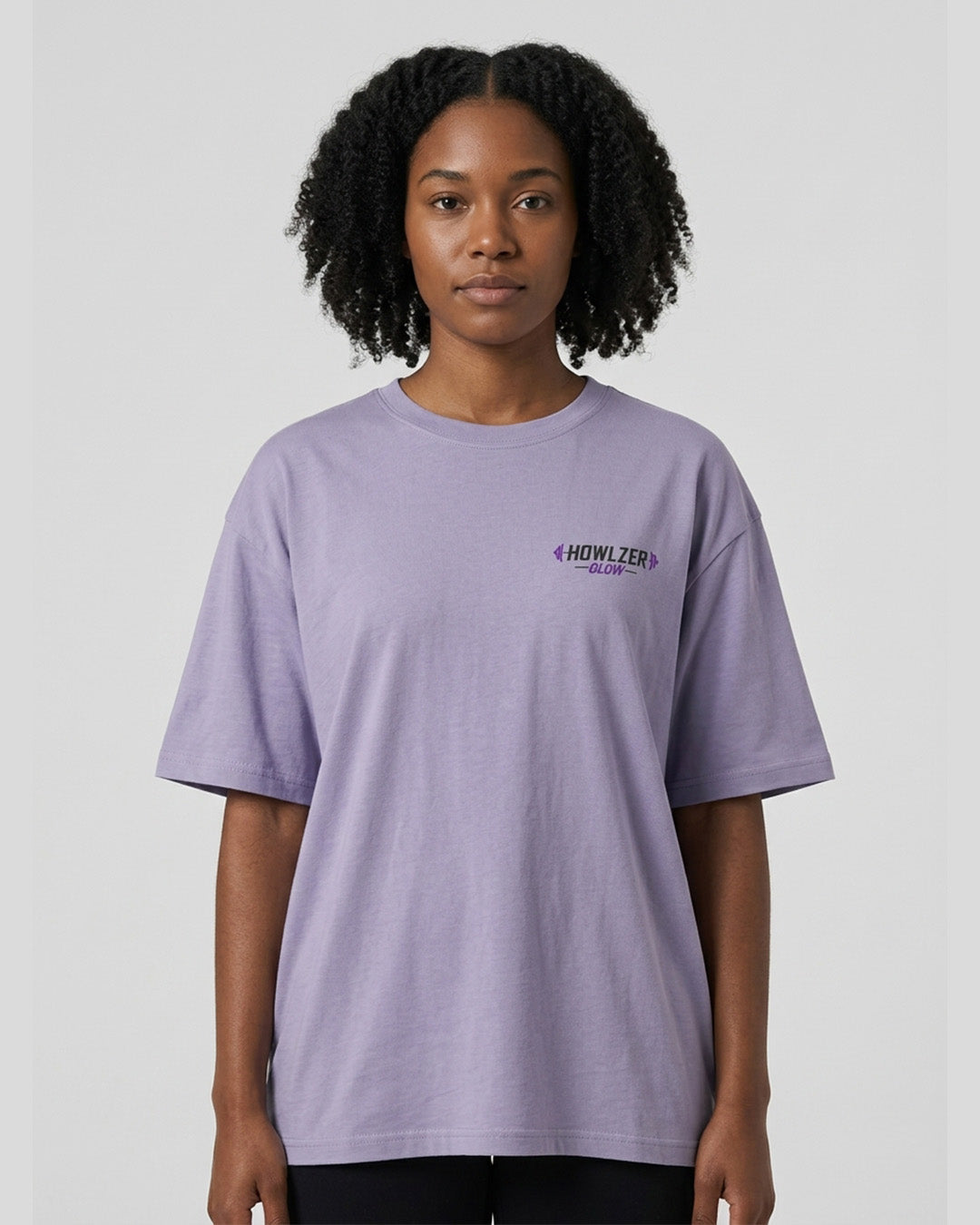 Oversized Graphic Tee - Lilac